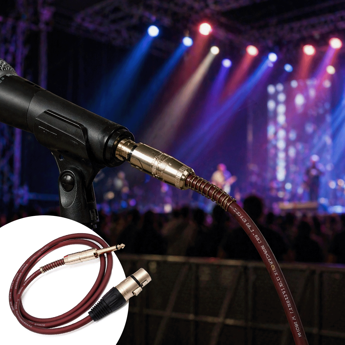 Cable Microfono XLR a Plug EDK-04-522